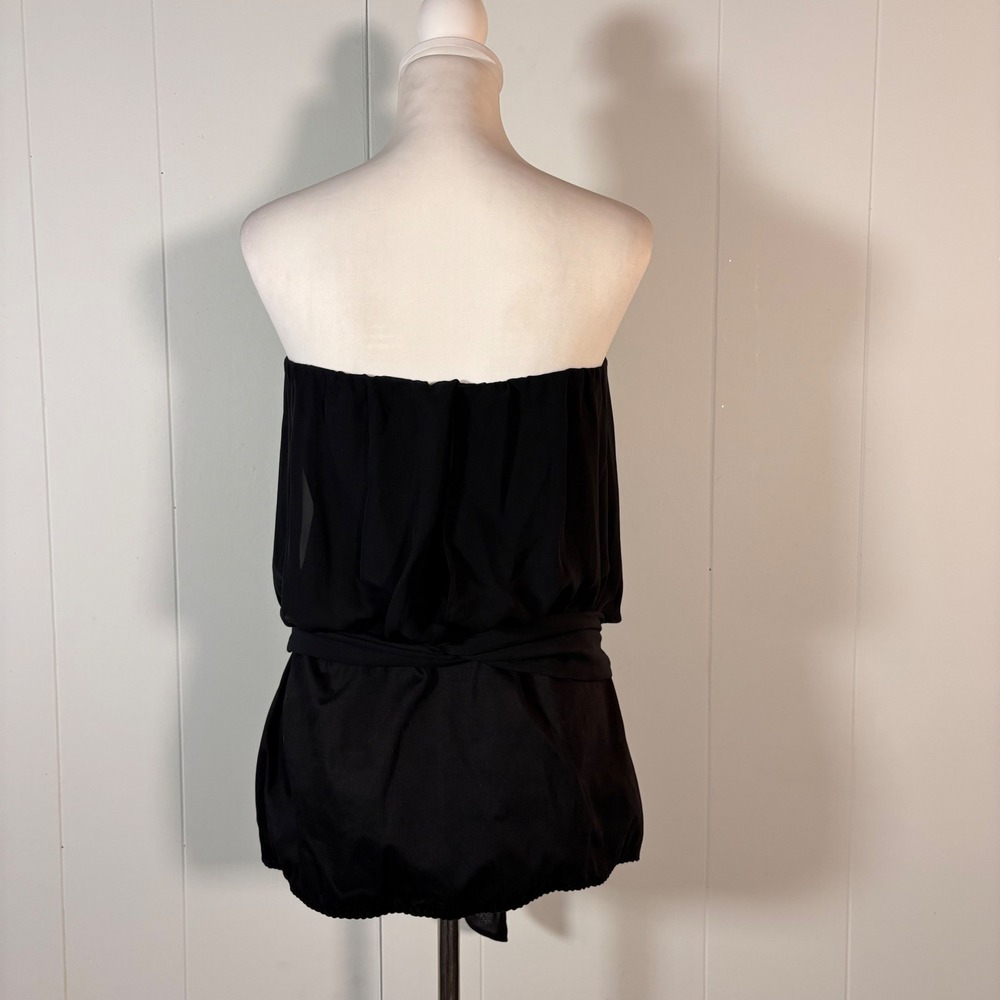 90s Patricia Field Black Bustier Top Women's 12 NWT Y2K Coquette Goth SATC Chic - Picture 6 of 9